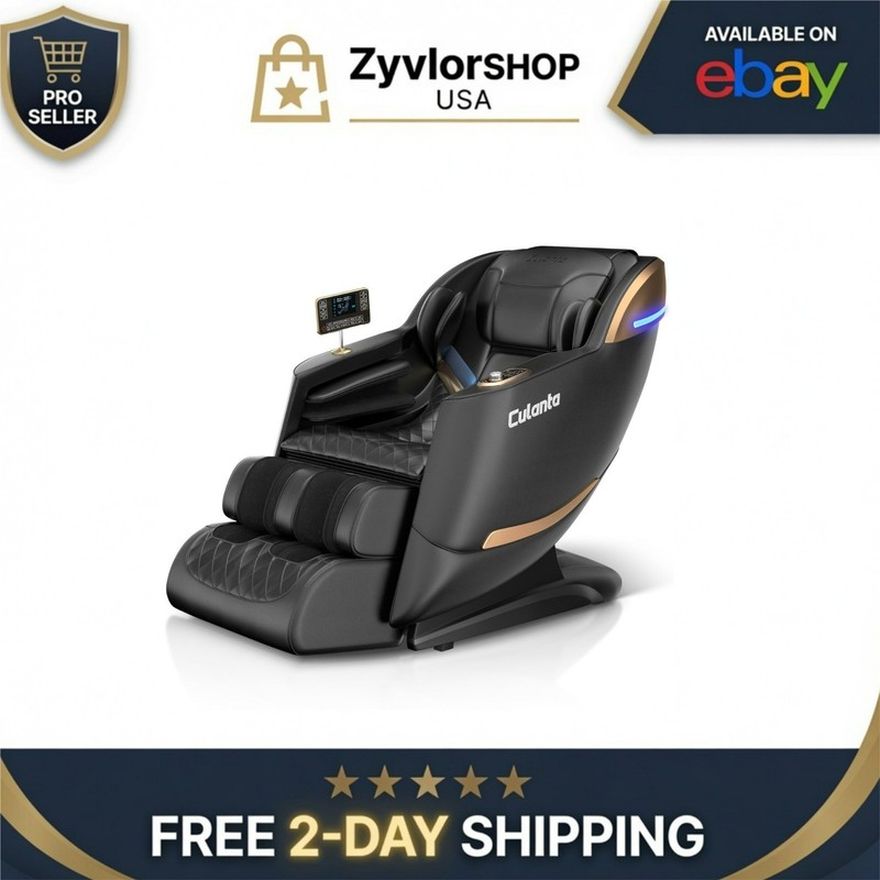Culanta Full Body Massage Chair, Zero Gravity SL-Track Shiatsu Recliner