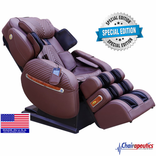 Luraco i9 Max Special Edition Split L-Track EZ-Entry Medical Massage Chair Brown gallery