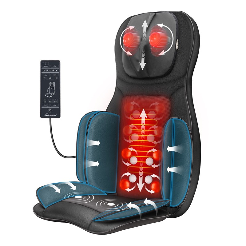 Snailax Full Body Massager with Heat Air Compress Kneading Shiatsu Massage