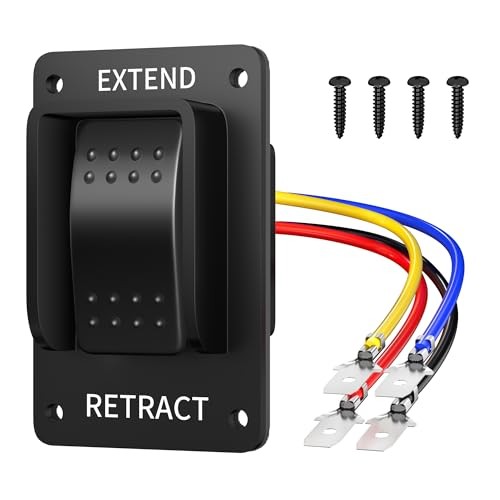 RV Jack Switch 387874 Electric Power Stabilizer Jack Rocker - Momentary gallery