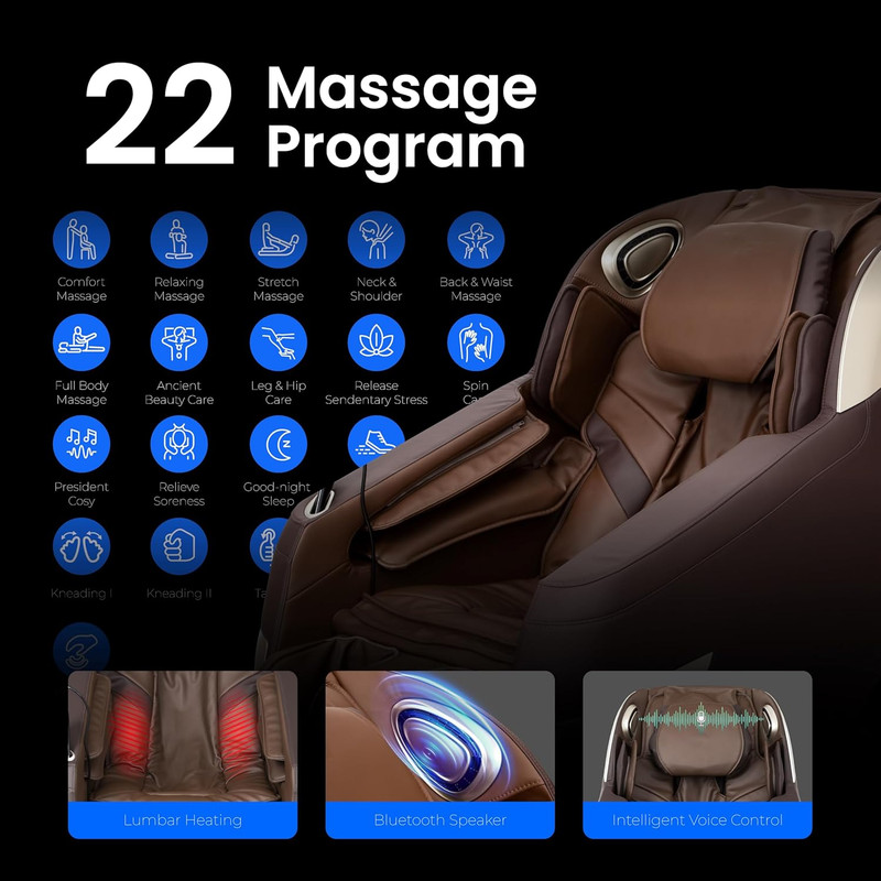 Titan Quantum Massage Chair - Taupe, Full Body, Zero Gravity, Custom Programs gallery
