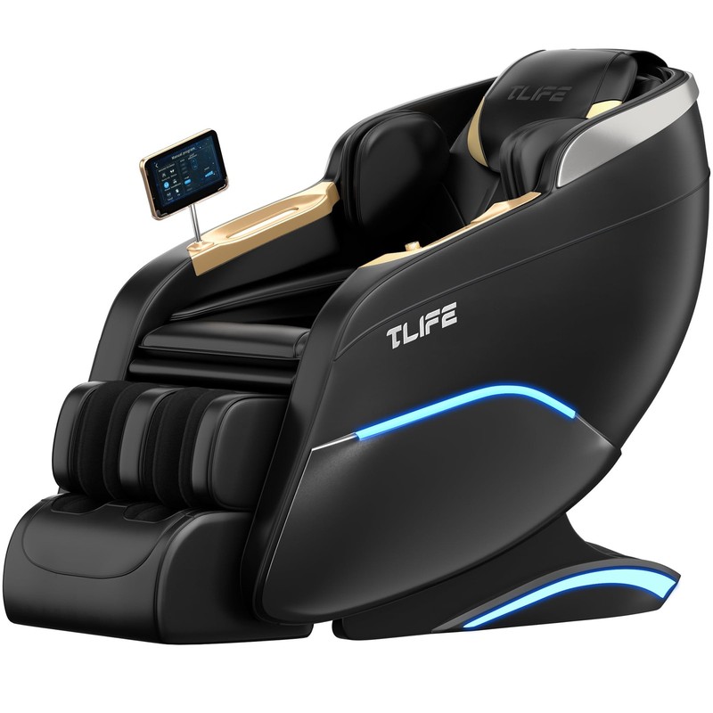 TLIFE Massage Chair Full Body 160° Zero Gravity SL-Track, 12 Oversized, Black