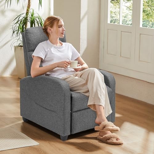 Massage Recliner Chair for Adults, Adjustable 25.2"D x 29.2"W x 38.7"H Grey gallery