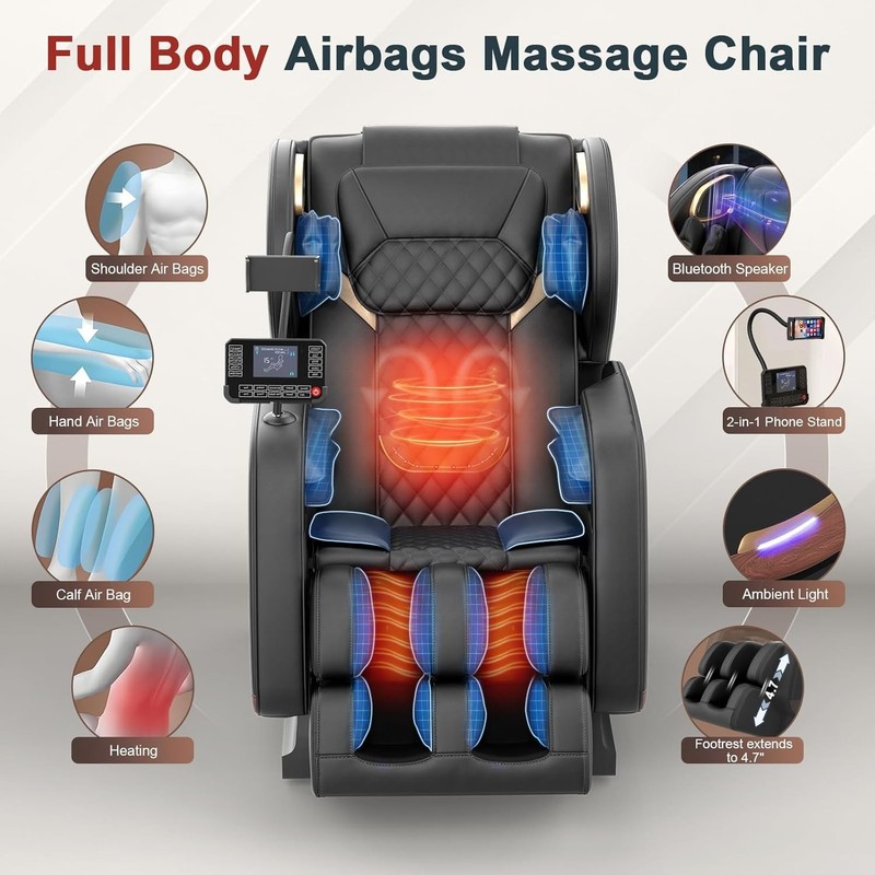 Massage Chair, Massage Chairs Full Body and Recliner with 10 Fixed Points gallery