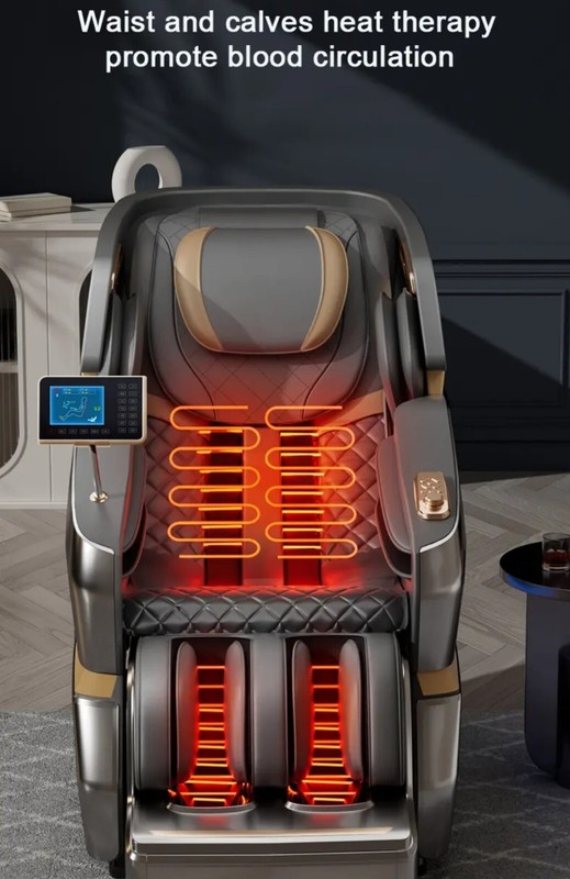 Luxury Full Body 4D Zero Gravity Massage Chair Heating Head Foot 180° Bluetooth gallery