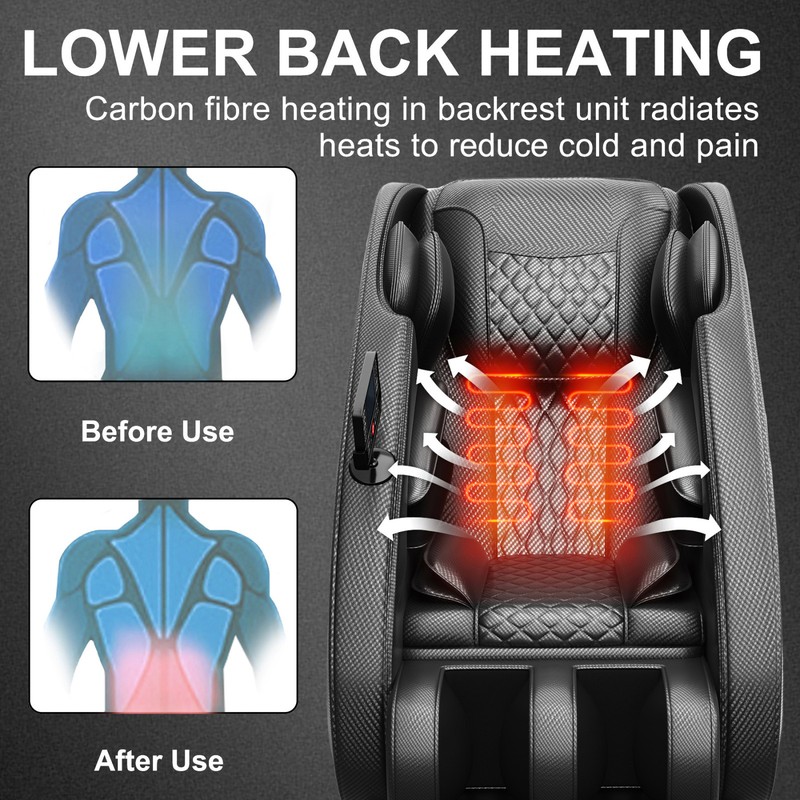 Zero Gravity Full Body Massage Chair Recliner with Air Pressure & Heating gallery