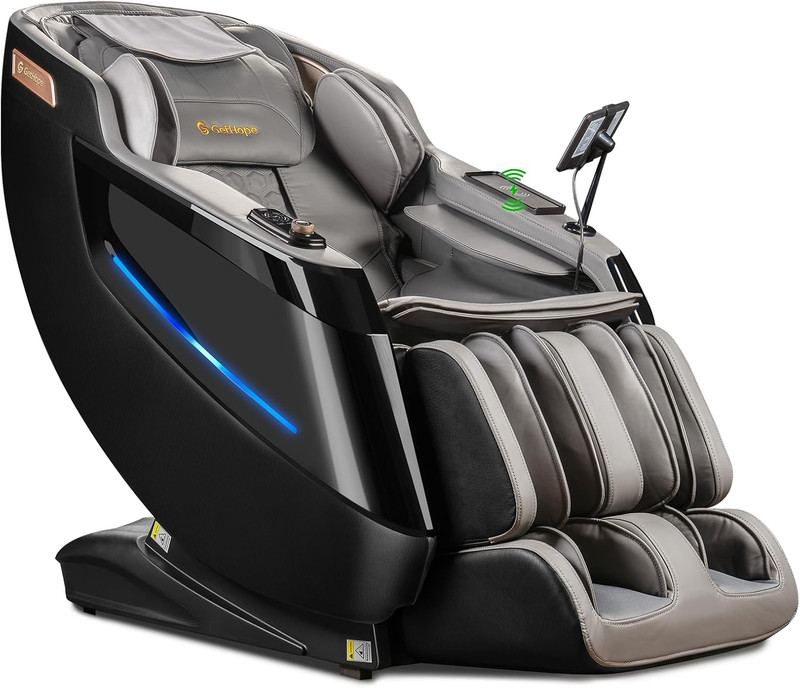 4D Full Body Massage Chair with Zero Gravity, 32 Airbags & AI Voice Control