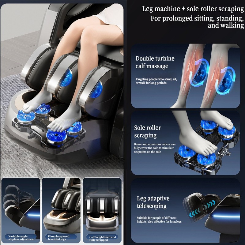 UKL 3 Years Warranty 6D+Jade Dual-Core Full Body Zero Gravity AI Massage Chair gallery