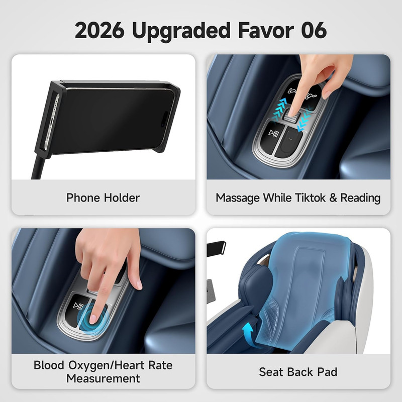 Massage Chair Full Body with Unique Phone Controller,Heart and Blood Measurement gallery