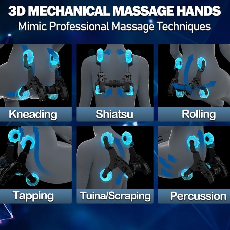 A18 3D Massage Chair Full Body, Zero Gravity SL-Track Shiatsu Massage Recliner gallery