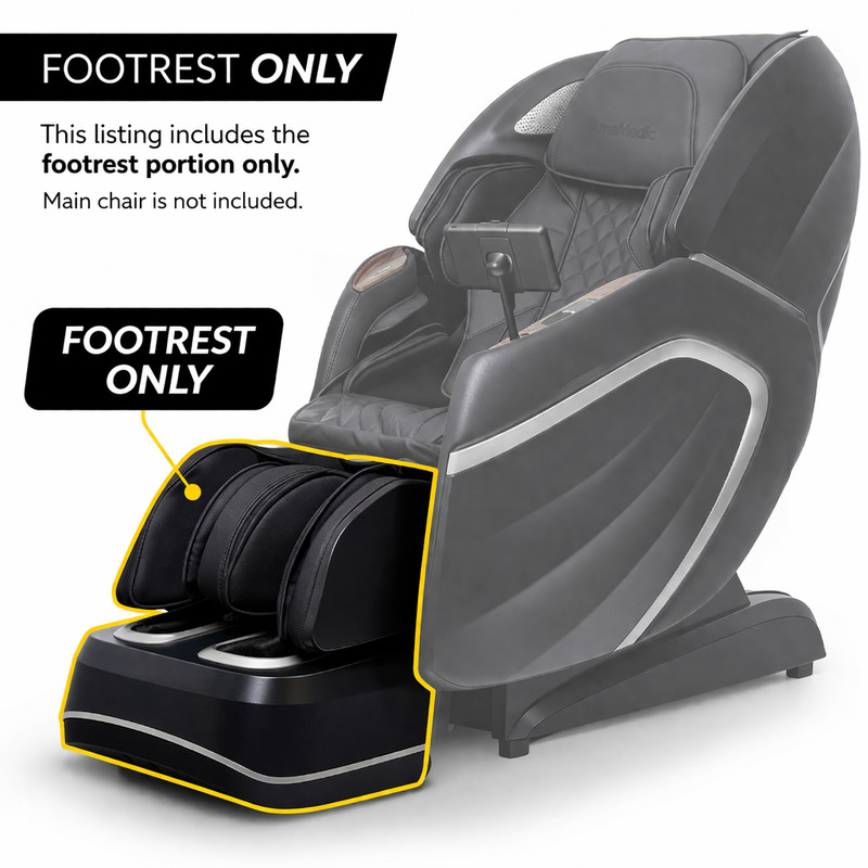 AmaMedic Hilux Massage Chair Leg Rest Assembly Foot Calf OEM Replacement Black