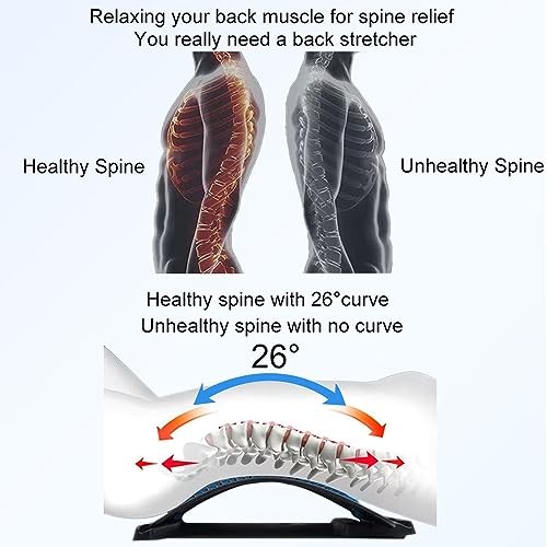 Back Stretcher Lumbar Cracker Board Massager Adjustable Purple ABS Foam gallery