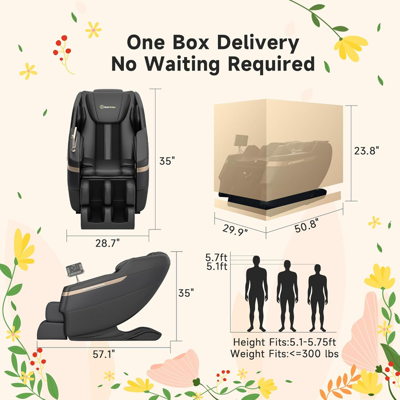 2025 Full Body Massage Chair, Zero Gravity Shiatsu Massage Chair Recliner, Foot gallery