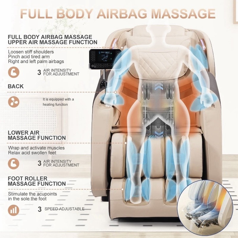 Advanabd 4D Massage Chair Full Body | Recliner W/ Heated Track Bluetooth Speaker gallery
