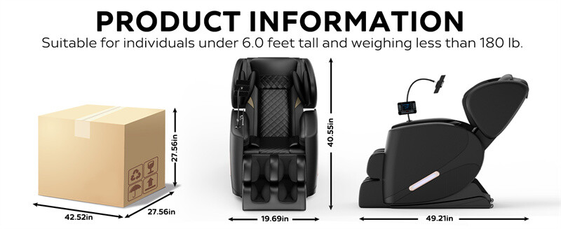 2024 Massage Chair Recliner with Zero Gravity with Full Body Air Pressure gallery