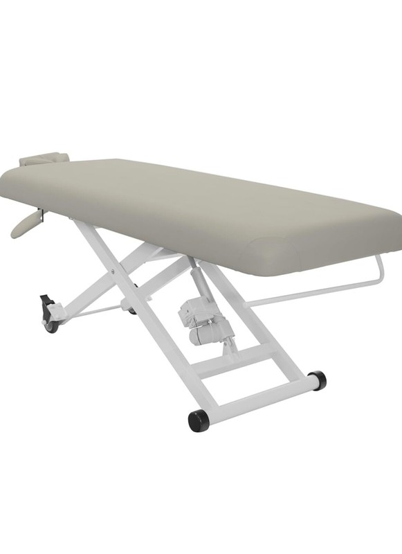 Grey electric spa/facial bed. With remote adjuster and head piece gallery