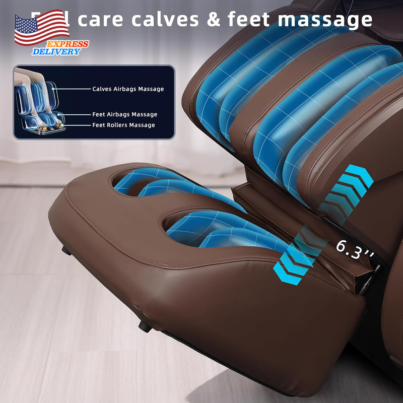 2026 A303C Massage Chair Full Body Zero Gravity Recliner with SL Track Body Scan gallery