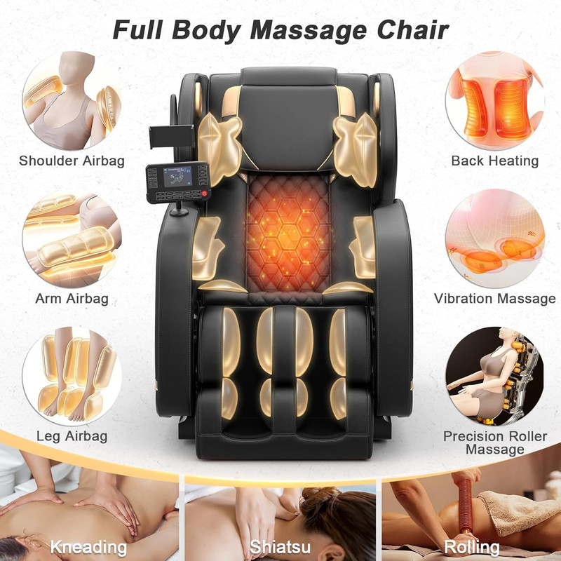 SL Track 2026 Massage Chair Full Body, Zero Gravity Massage Chair with Back Heat gallery
