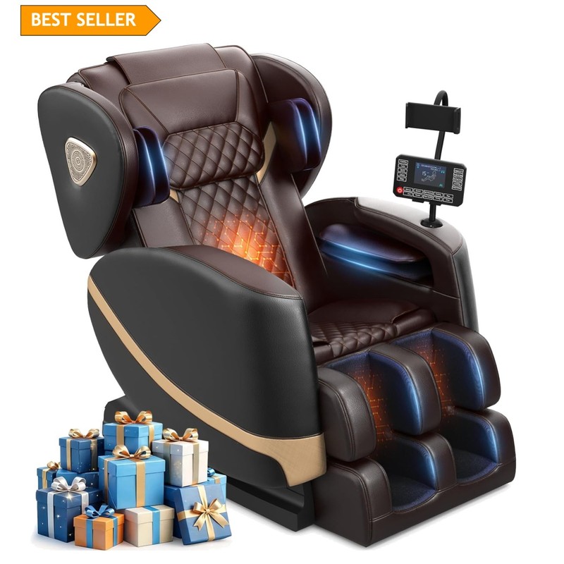 2026 Full Body Massage Chair – Zero Gravity, Airbags, and Bluetooth Speaker