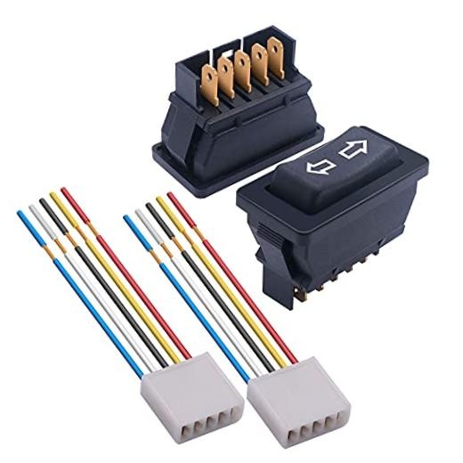 2Pcs 5 Pin Car Window Switch 12V 20A Control Power Window Lift RV Slide Out