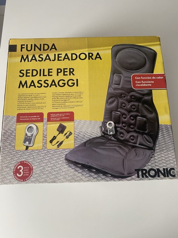 TRONIC H-3206 UNIVERSAL MASSAGE SEAT 12V 230V HEATING FUNCTION NEW gallery