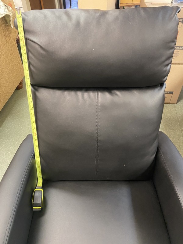 NEVER USED Black Back Massage Chair with 8 Levels and Remote Attached gallery