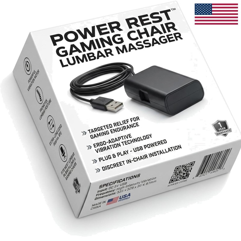Ergonomic USB Massage for Gaming Chairs – Soothe Muscle Fatigue Comfortably