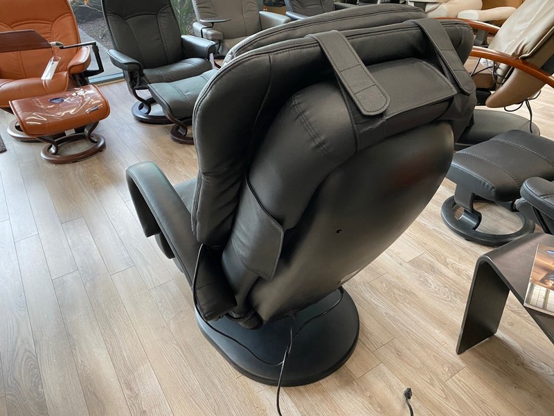 💥 Human Touch HT-125 Massage Chair Massaging Recliner - Black Leather Pad Set gallery