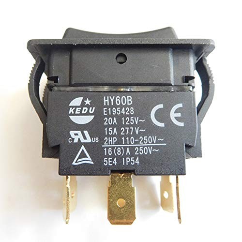 HY60B 125/250V 20/15A 6 Pins Rocker Switch ON-Off-ON Push Button Switches Arc gallery