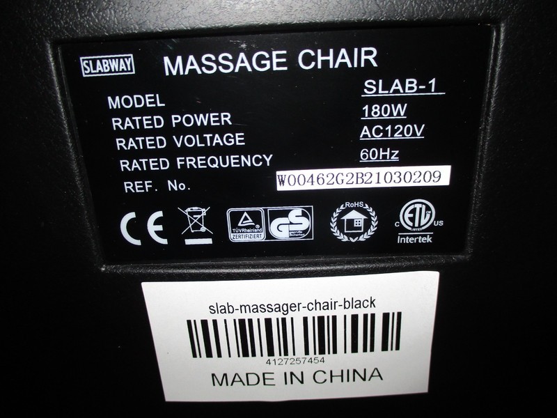 BRAND NEW-BLACK-SLABWAY-SLAB-1-Massage Chair- NEVER ASSEMBLED-NEVER USED-PERFECT gallery