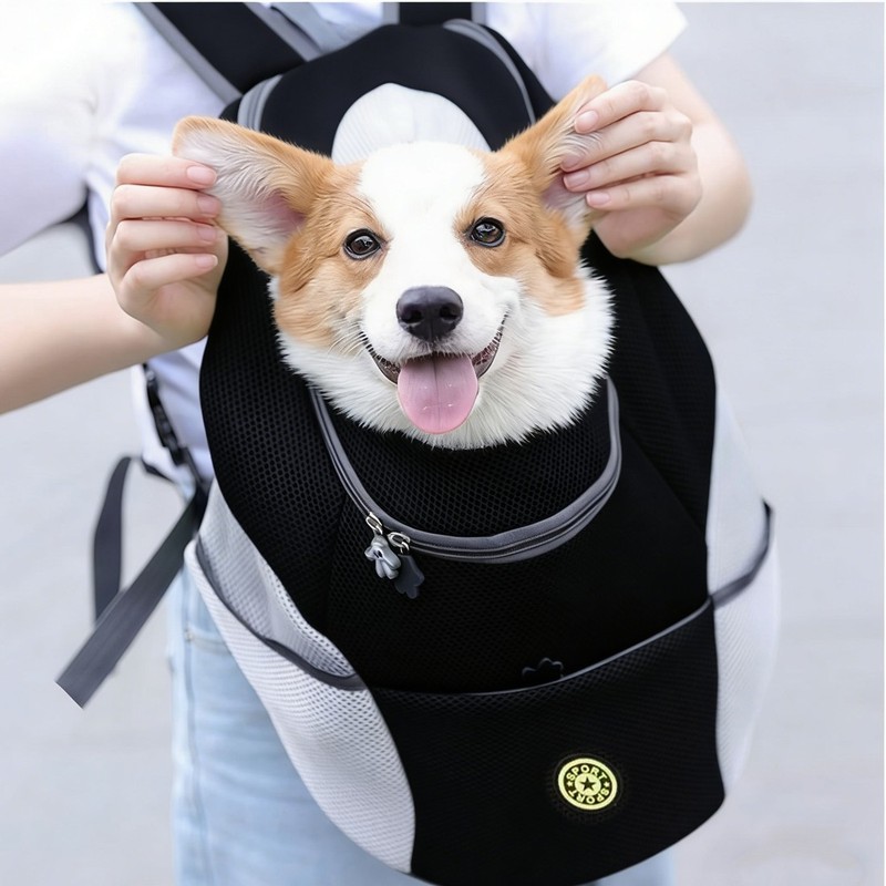 NEW Pet Dog Carrier Puppy Travel Mesh Backpack Front Travel Portable Breathable