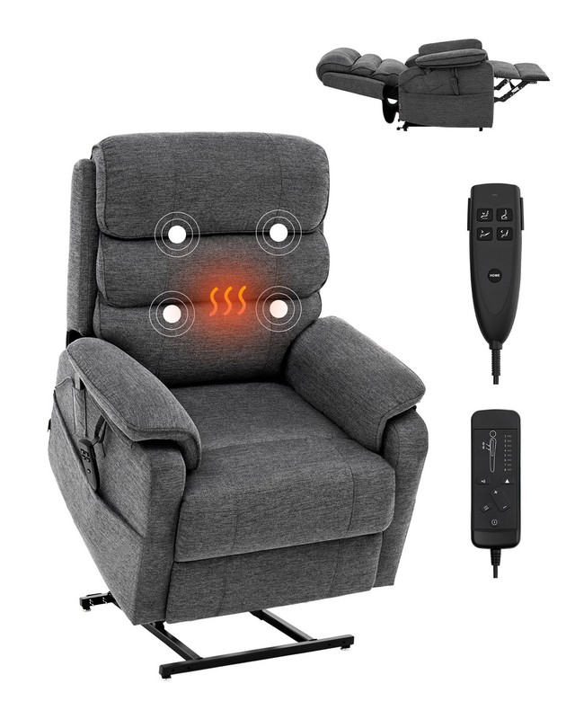Uimoso Power Lift Recliner Chair for Elderly Heat and Massage Electric Recliner