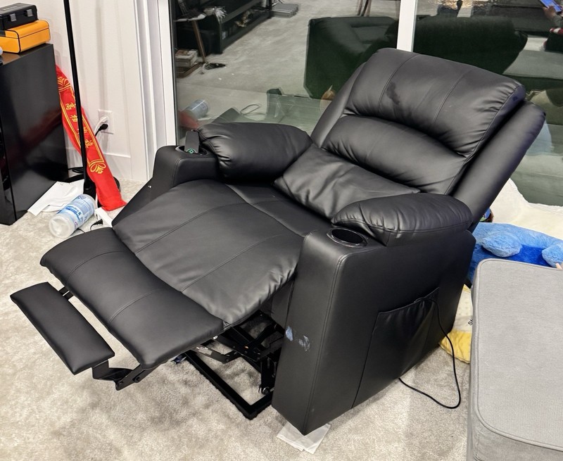 Electric Power Lift Recliner Chair Sofa Vibration Massage & Heat Remote Control gallery