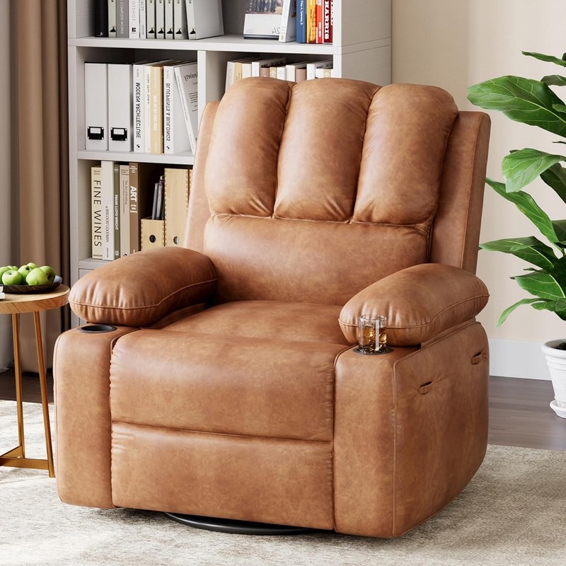 Oversized Electric Recliner, Swivel w Massage Heat,Remote Control & Lounge Chair gallery