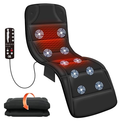 Full Body Massage Mat with Heat, Upgrade Graphene Heating Vibration Back Black gallery