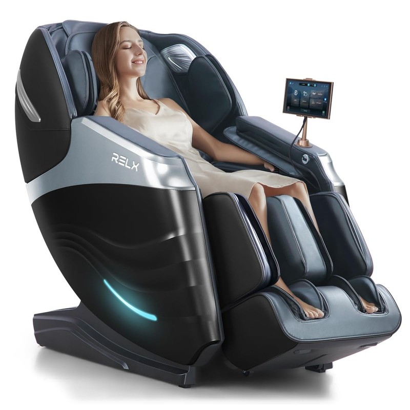 RELX Massage Chair Full Body with Scan, Zero Gravity, Large, Black
