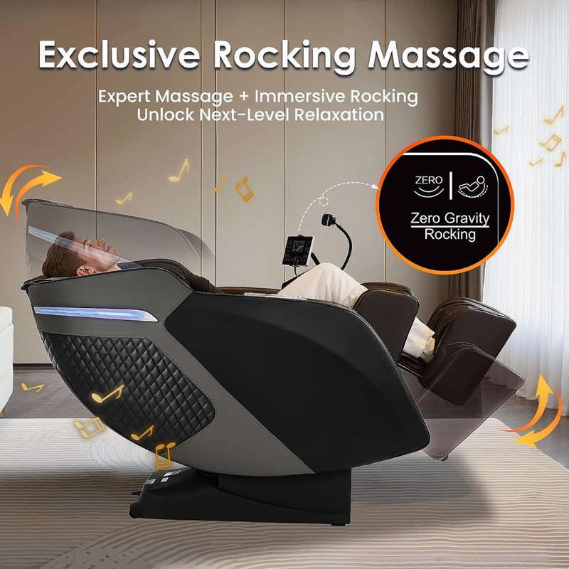 2026 Massage Chair 4D Zero Gravity Full Body Massage Chair with Sl-Track & Heati gallery
