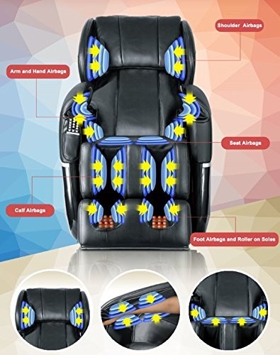 Full Body Electric Shiatsu Massage Chair Recliner w/ Heat Therapy & Foot Roller gallery