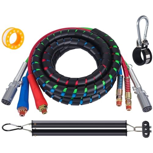 15 FT Semi Truck Air Lines Kit with 16" Double Tender 15 FT Double Spring gallery