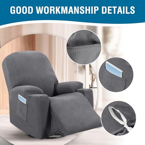Stretch Couch Cover Recliner Cover Electric Power Lift Recliner Chair Grey gallery