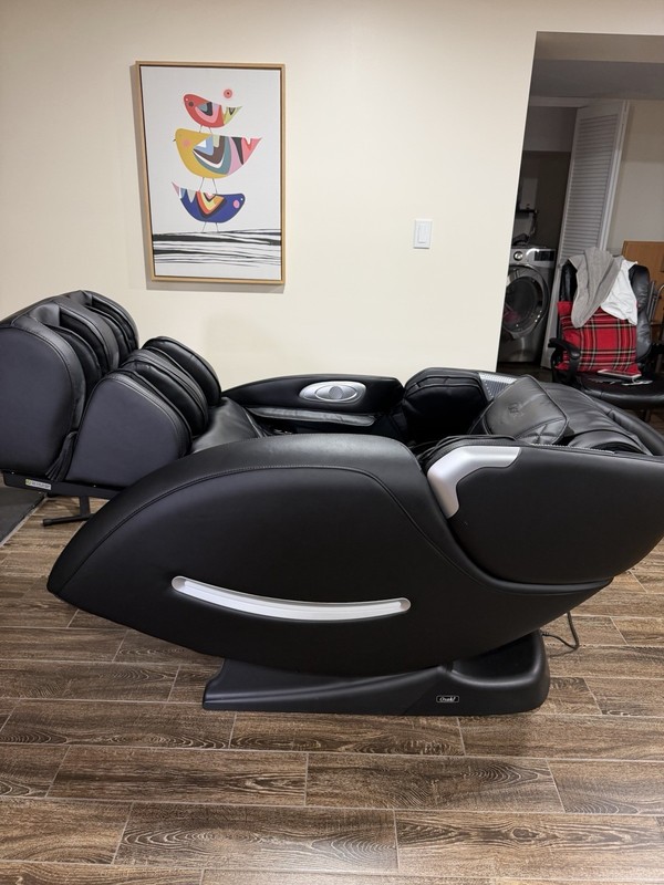 Osaki OS-4000XT Black Faux Leather Massage Chair Heat Foot Roller Air Intensity gallery