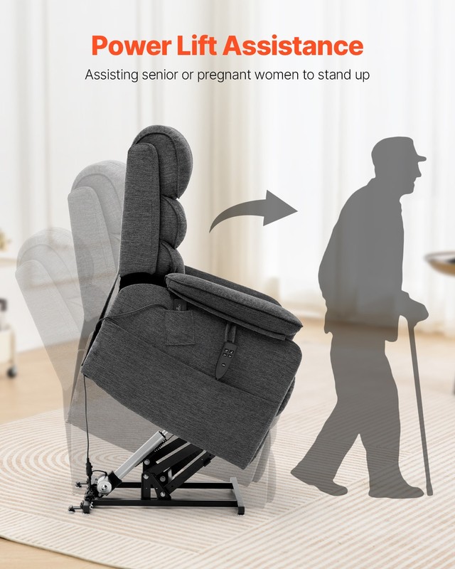 Uimoso Power Lift Recliner Chair for Elderly Heat and Massage Electric Recliner gallery