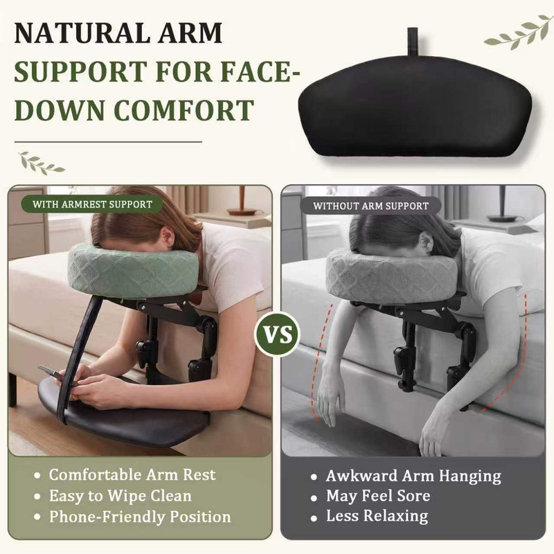 Adjustable Massage Headrest with Arm Rest - Portable Home Massage Kit gallery