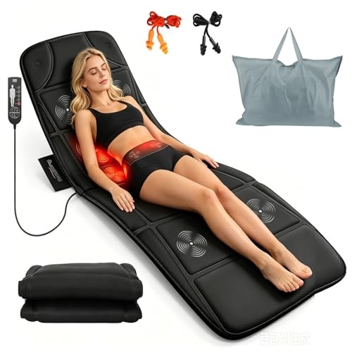 Vibration Massage Mat with Heat, Electric Full Body 57.87x19.7x1.18 Inch gallery