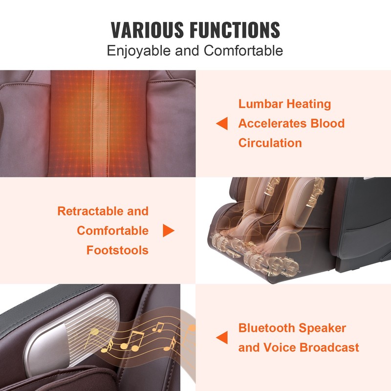 Uimoso Full Body Massage Chair Zero Gravity 3D Shiatsu Recliner with 6 Modes gallery
