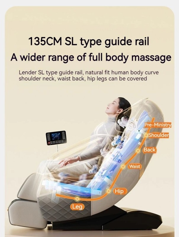 4D SL Track Electric Zero-gravity Massage Chair Full Body Bluetooth For Home gallery