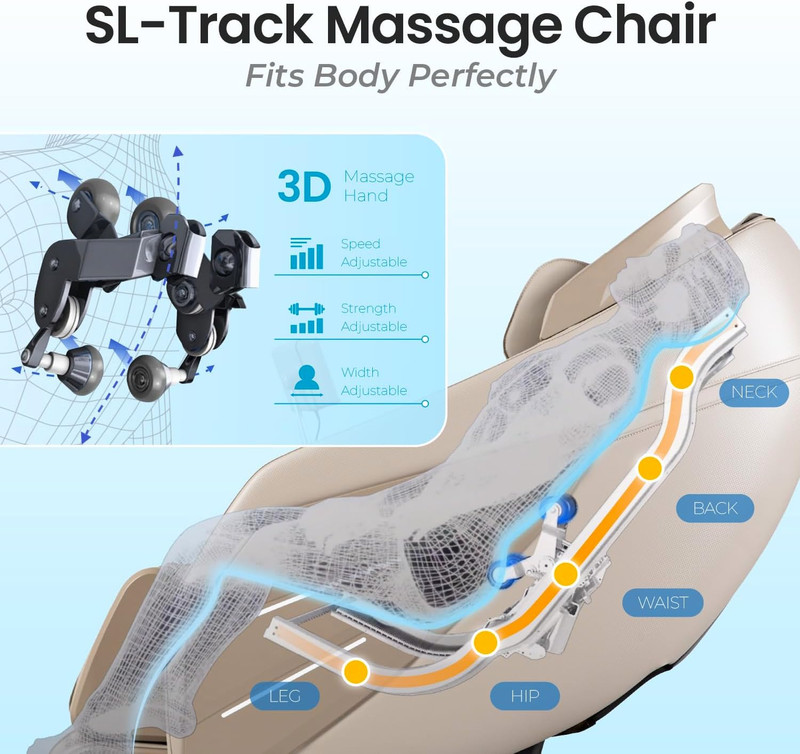OS-3D Champ II Massage Chair | 3D SL-Track, Zero Gravity, Heating, Bluetooth gallery