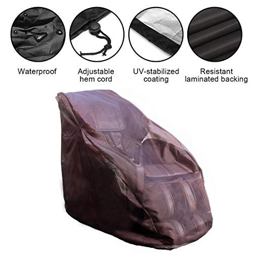 Waterproof Full Body Shiatsu Massage Chair Cover, Sun Protection Zero Champ gallery