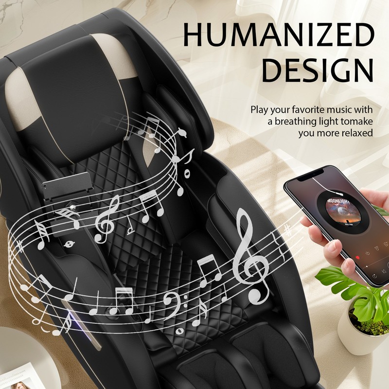 Full Body Air Pressure Shiatsu Massage Chair Recliner ZERO GRAVITY Foot Roller gallery