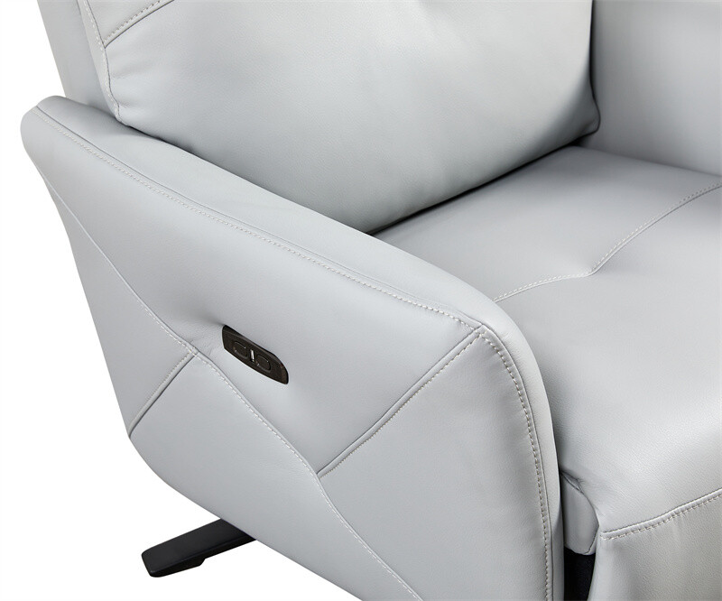 Recliner Chair With Dual Motor 360° Swivel USB Charge Port New Living Style gallery